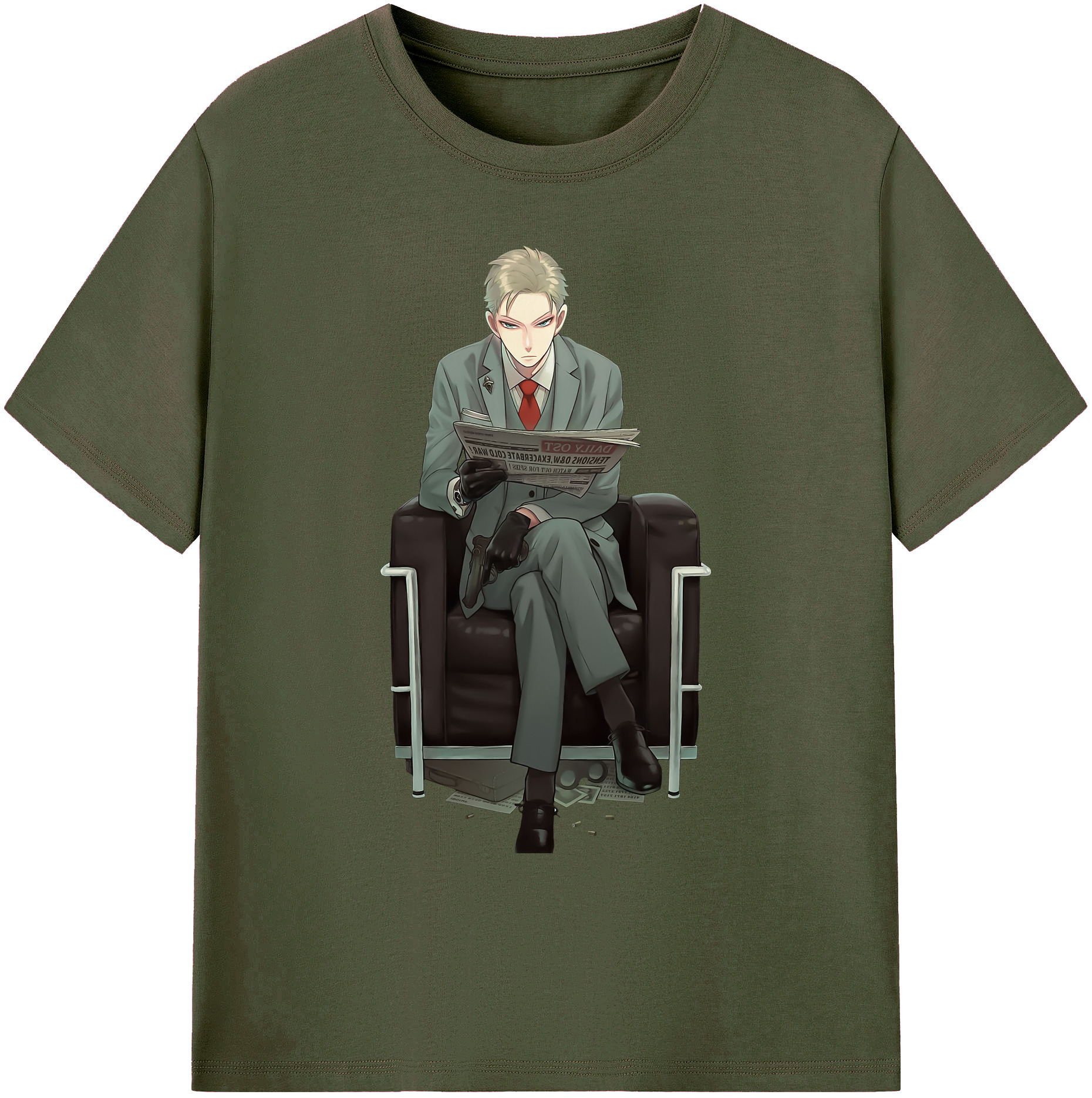 （画像用） SPY×FAMILY间谍家家酒 綿100％ メンズ半袖Tシャツ｜肌触りやわらか＆通気性